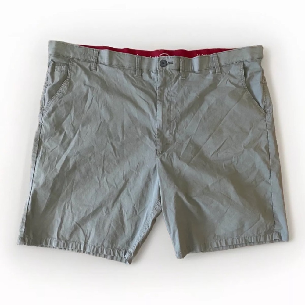 Men’s WRANGLER OUTDOOR Stretch Hiking Chino Casual  Shorts Light Gray Size 48